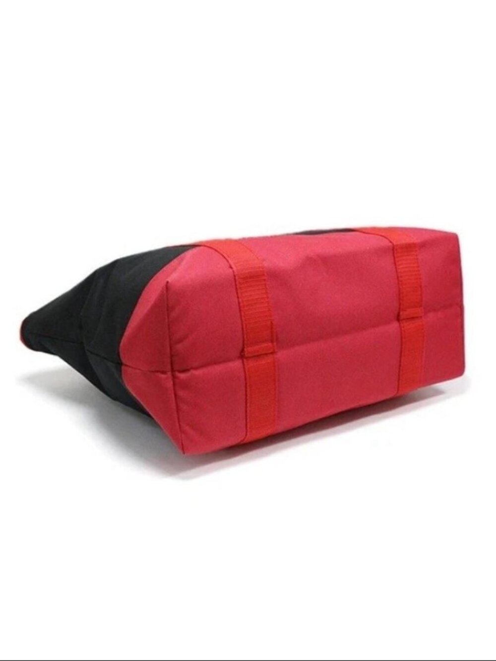 Trader Joe's Insulated Cooler Tote Bag XL Black Red Zipper Grocery Beach Picnic - Picture 6 of 7